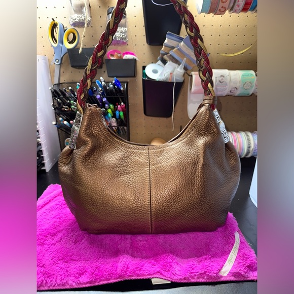 Brighton Brown Leather "Barbados" hobo bag - Picture 1 of 12